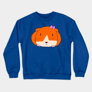 Cute Girly Guinea Pig Crewneck Sweatshirt